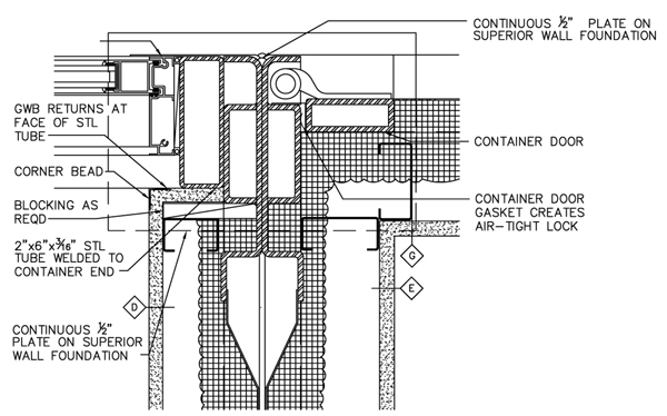 Shipping Container Home - RSCP - Connection Detail