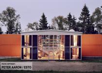 12 Container House By Adam Kalkin.  Single Family Prefab Sustainable Modular Home Made Out Of 12 Shipping Containers.  The Premiere Shipping Container Architecture Example.