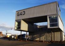 Gad - Recycled Shipping Container Gallery In Oslo.  Shipping Container Prefab Architecture At Its Best.