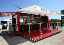 SHIPPING CONTAINER RESTAURANT - Fast food with gourmet appeal.   Prefab architectural design.