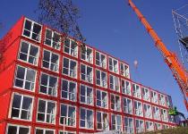 Keetwonen (amsterdam Student Housing).  Multi-unit Prefab Sustainable Shipping Container Architecture.