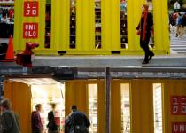 Uniqlo - Portable Retail Store.  Mobile small scale prefab shipping container architecture.